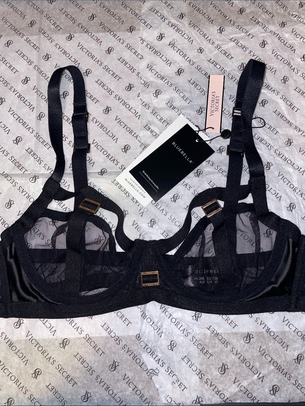 Victoria's Secret Bluebella Strappy Sheer Mesh Bondage Bra
